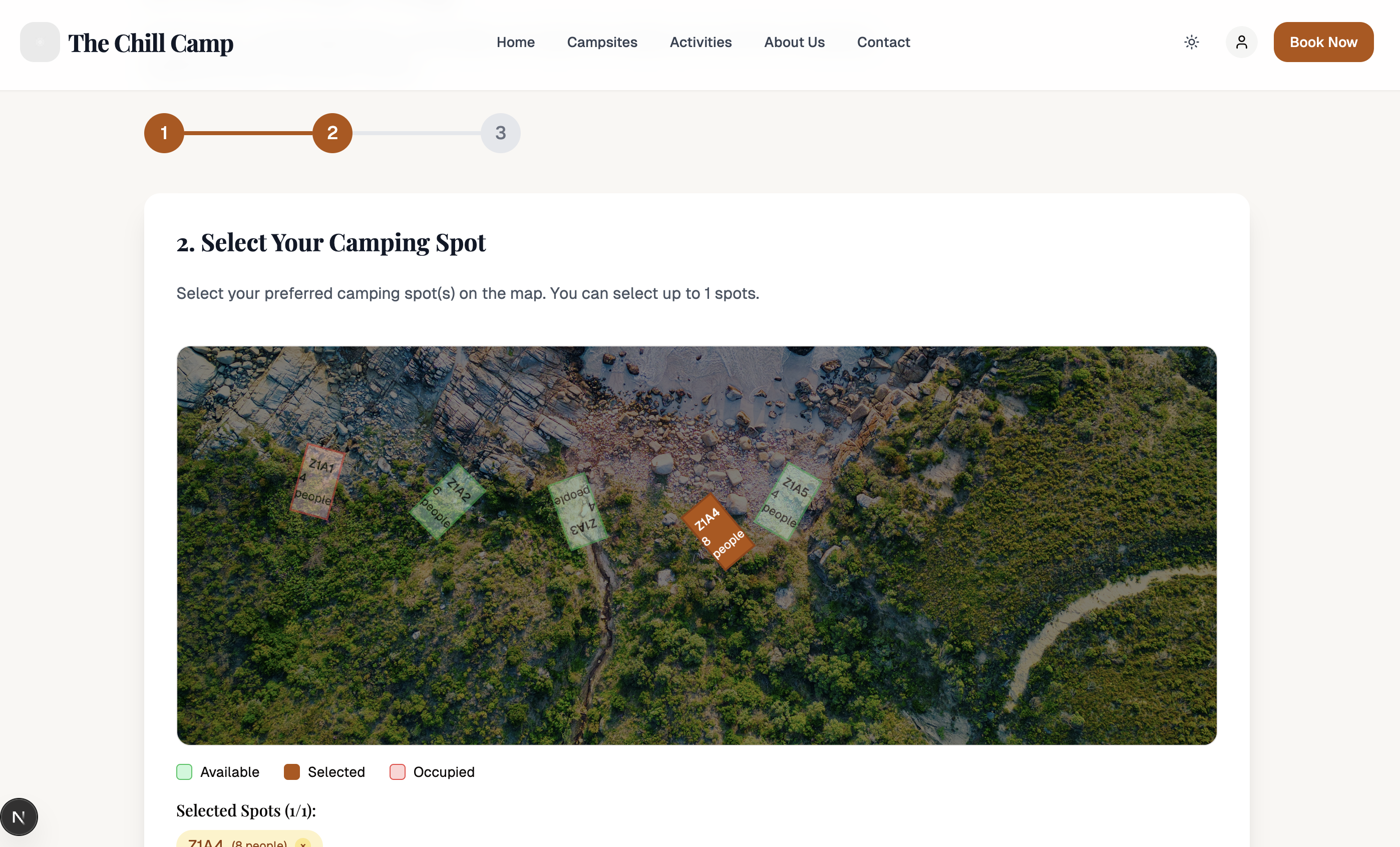 Camping Spot Booking Platform
